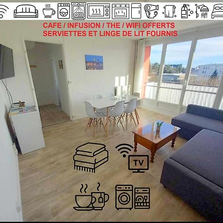 Apartamento T3 57M2 Avec Balcon Proche Gare Sncf, Wifi Et Cafe Et The Offerts Orléans Exterior foto